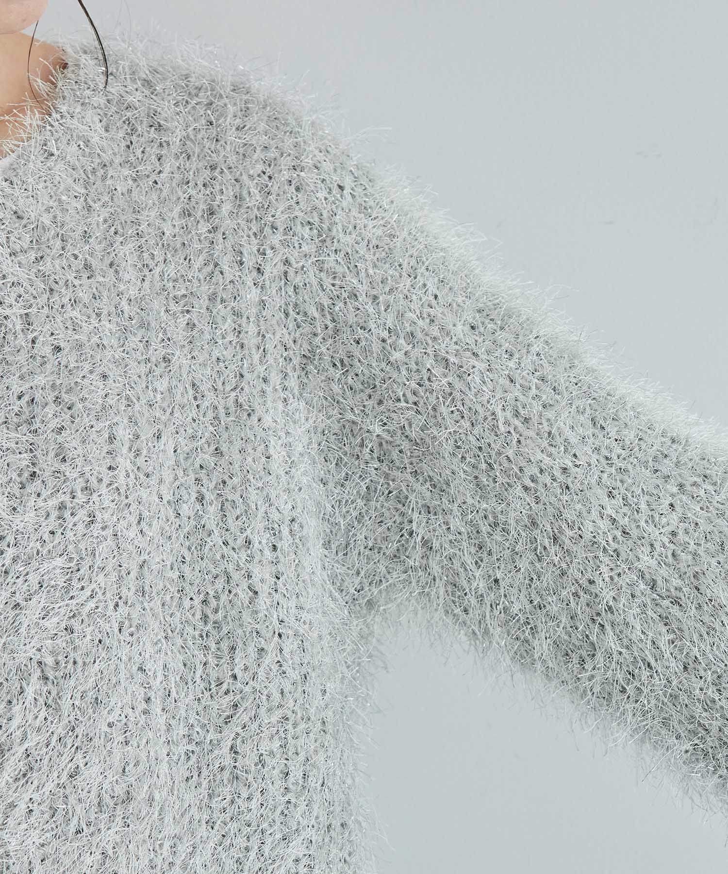 Rope&rsquo;Picnic「ラメフェザーカーディガン」|カーディガン|