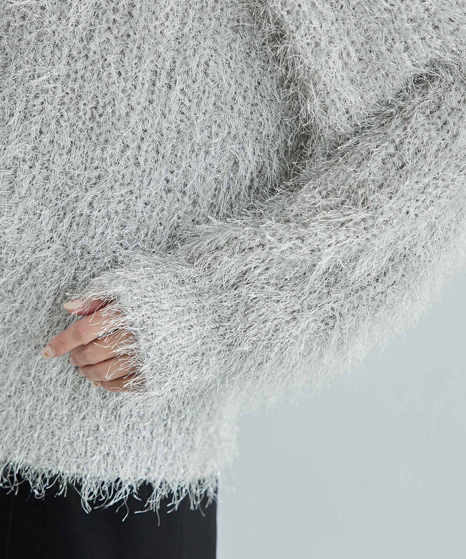 Rope&rsquo;Picnic「ラメフェザーカーディガン」|カーディガン|