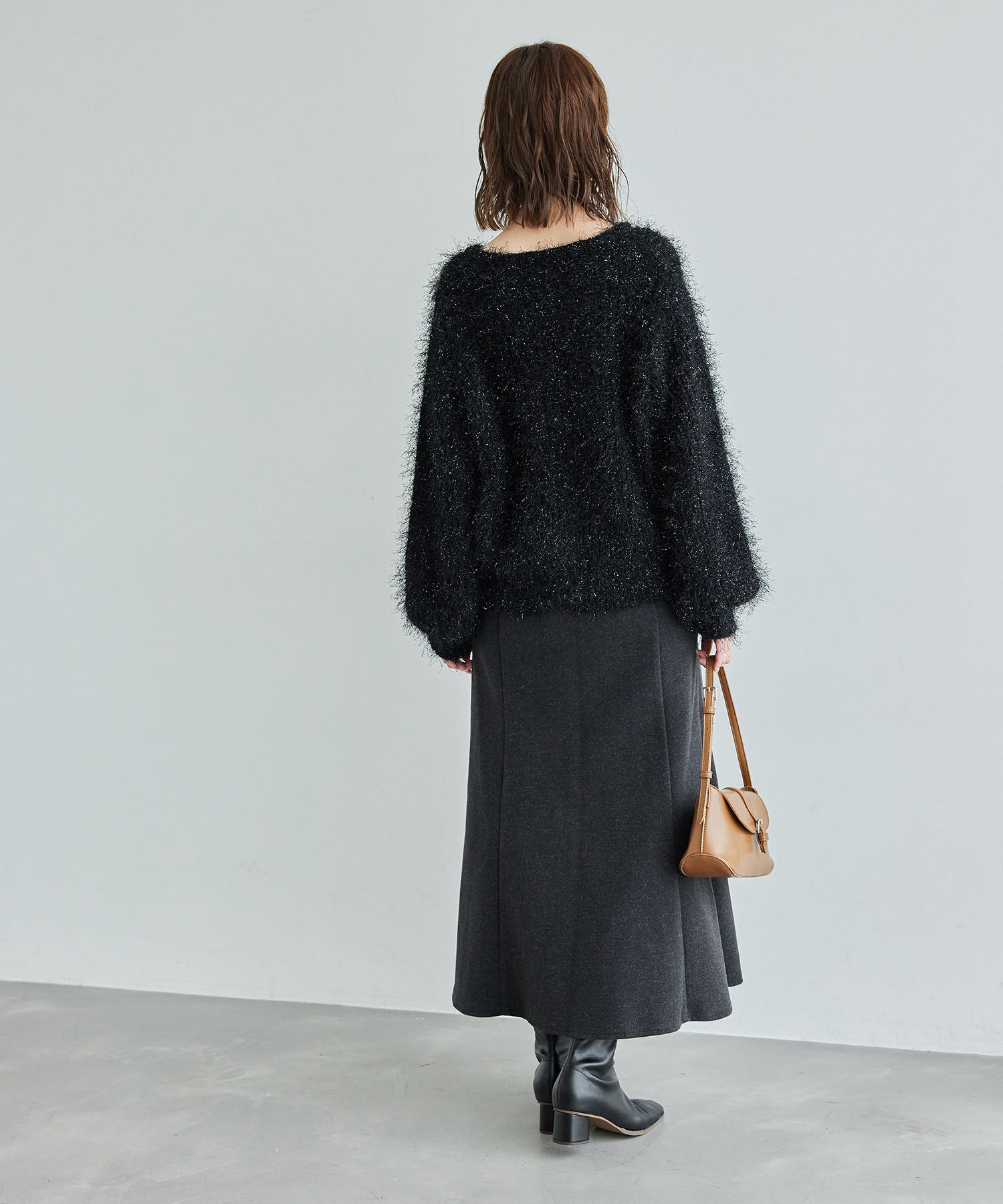 Rope&rsquo;Picnic「ラメフェザーカーディガン」|カーディガン|