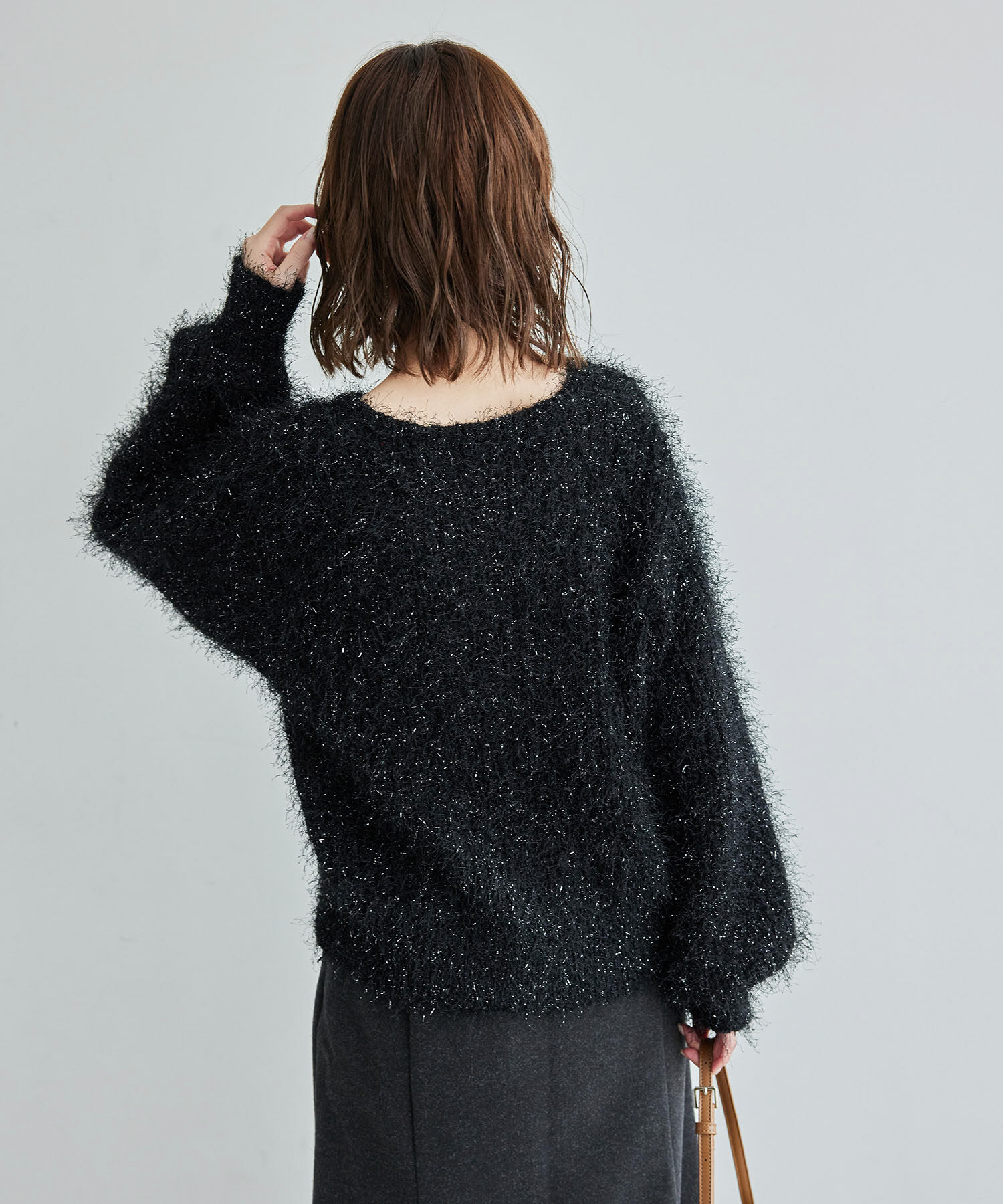 Rope&rsquo;Picnic「ラメフェザーカーディガン」|カーディガン|