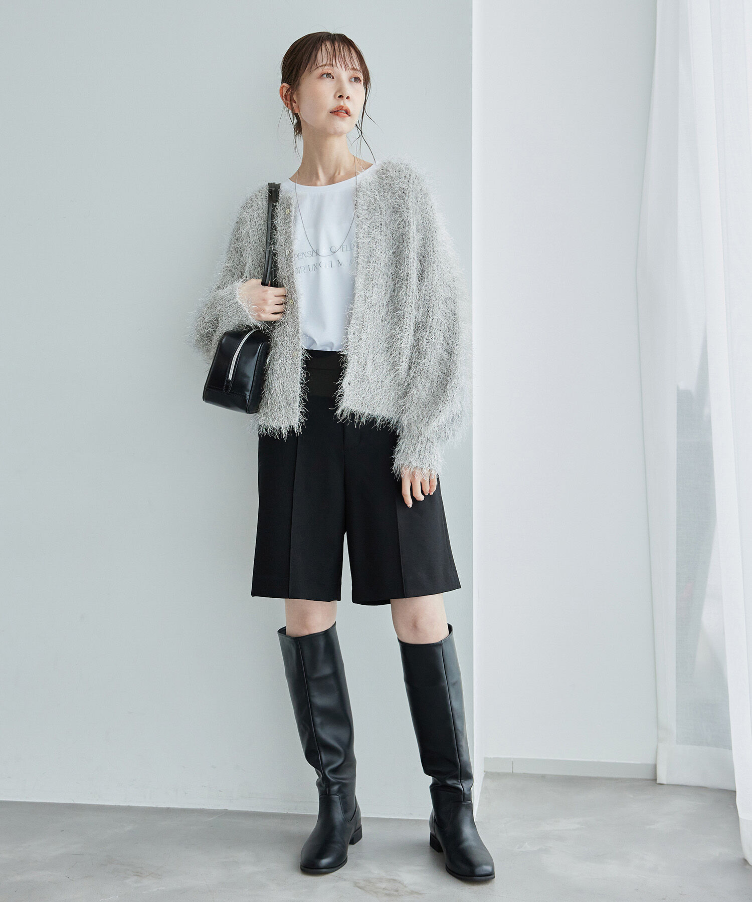 Rope&rsquo;Picnic「ラメフェザーカーディガン」|カーディガン|