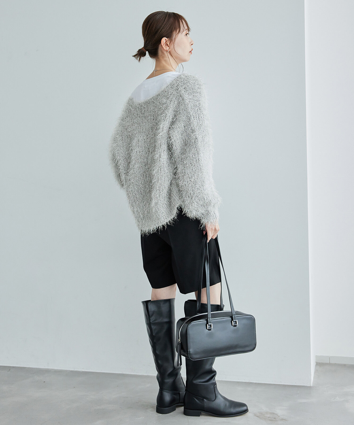 Rope&rsquo;Picnic「ラメフェザーカーディガン」|カーディガン|