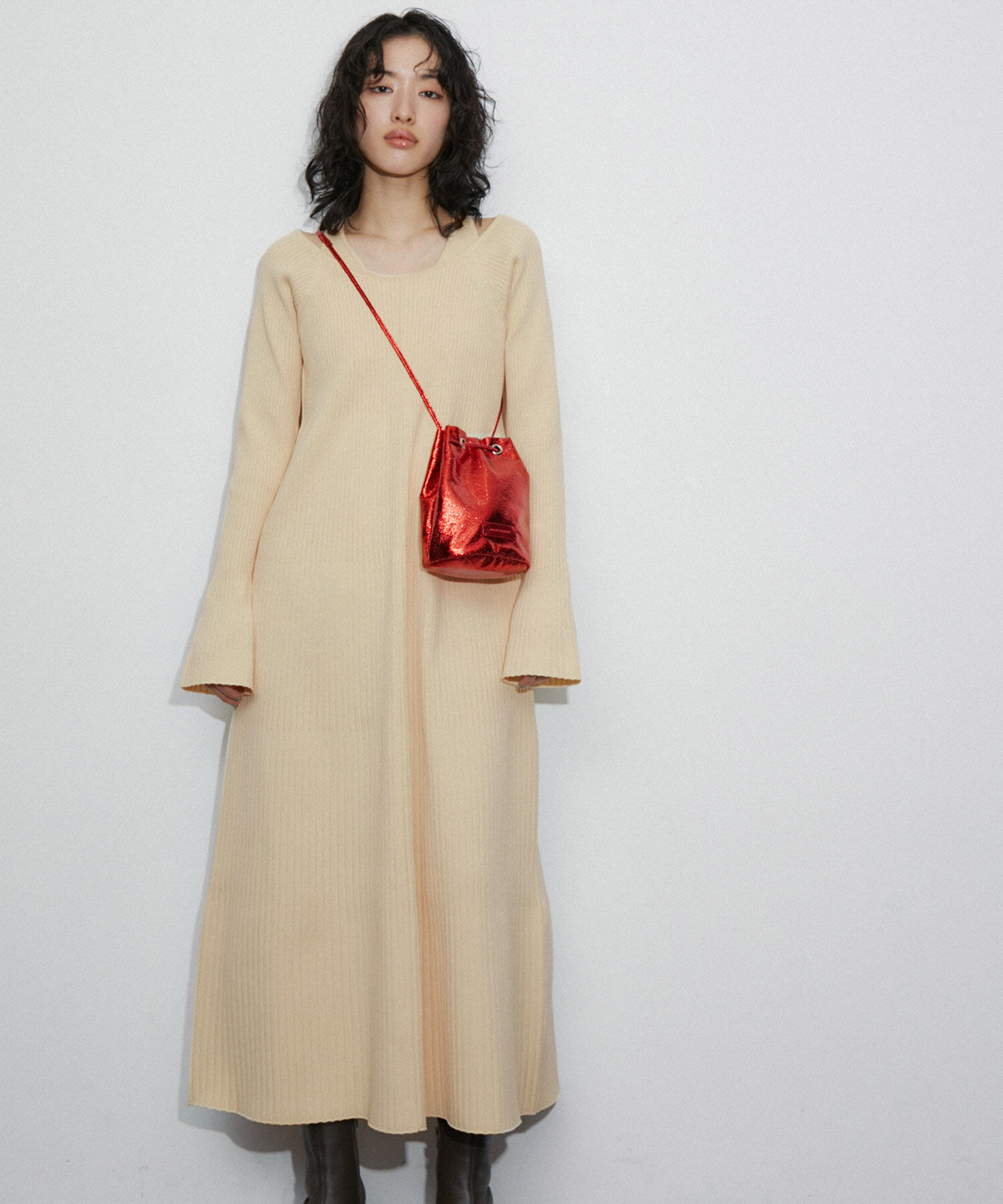 ADAM ET ROPE'「レイヤードライクニットワンピース」|ワンピース|オフホワイト(15)