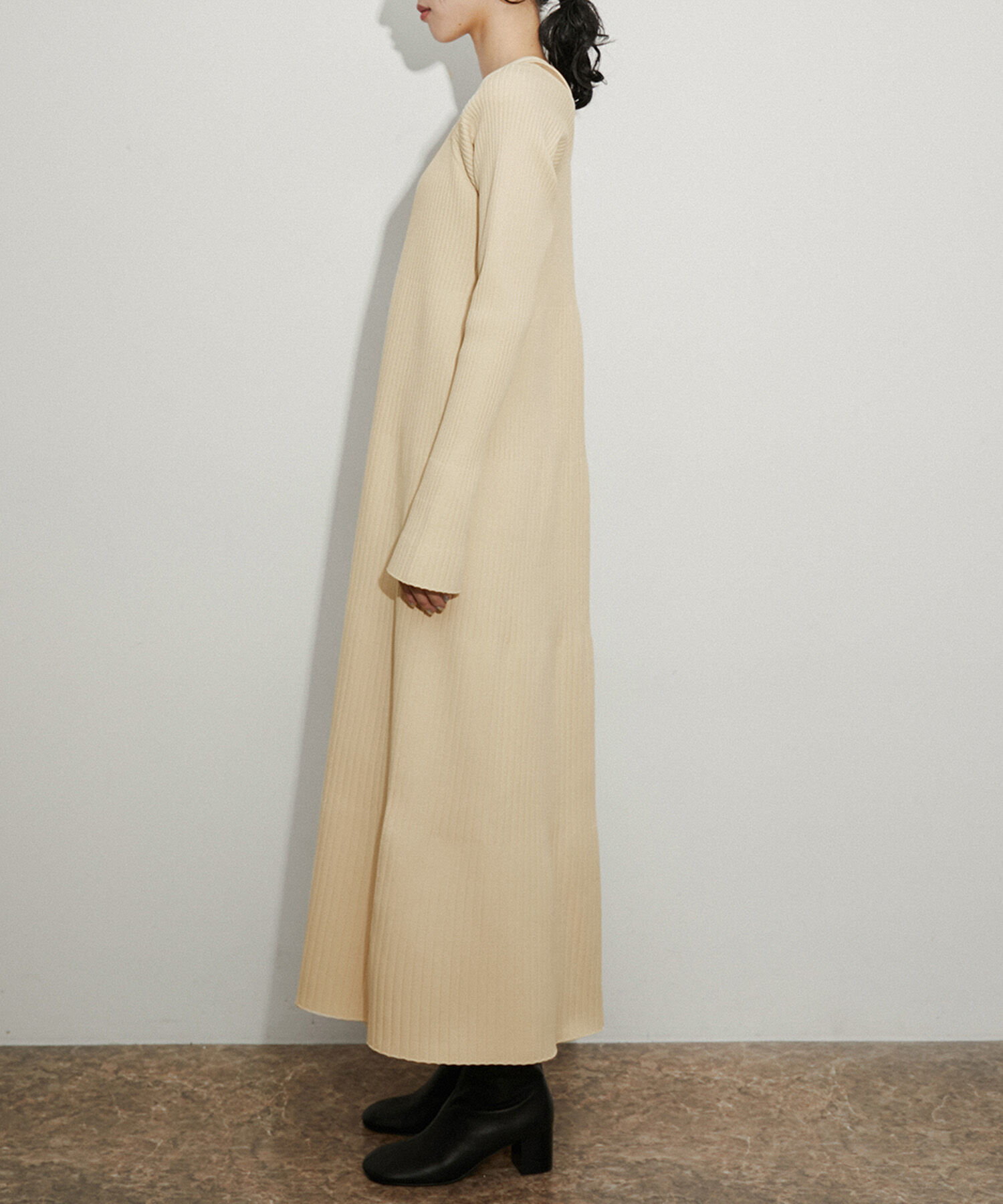 ADAM ET ROPE'「レイヤードライクニットワンピース」|ワンピース|