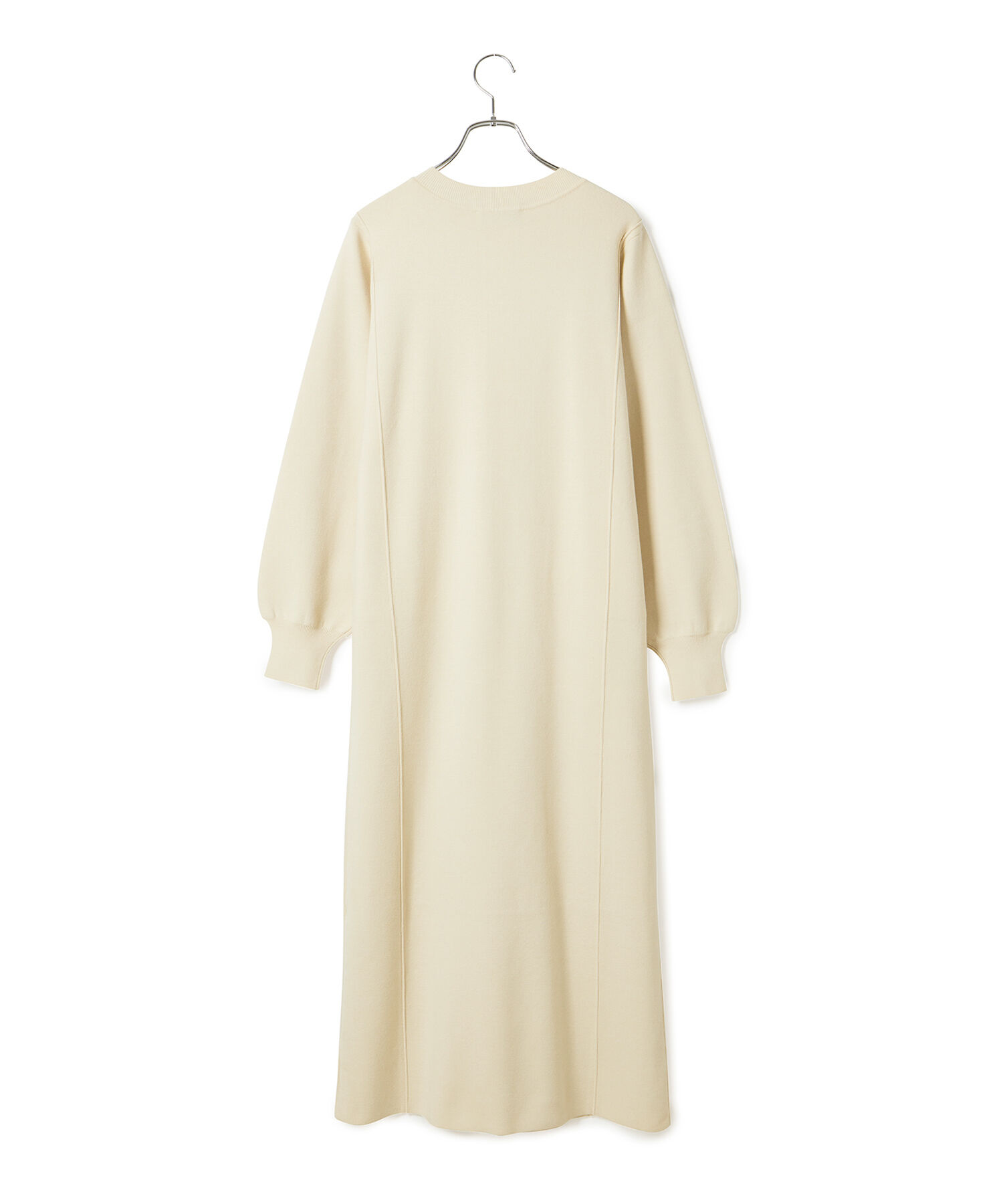 ADAM ET ROPE'「【環境配慮】ヘンリーネックニットワンピース」|ワンピース|