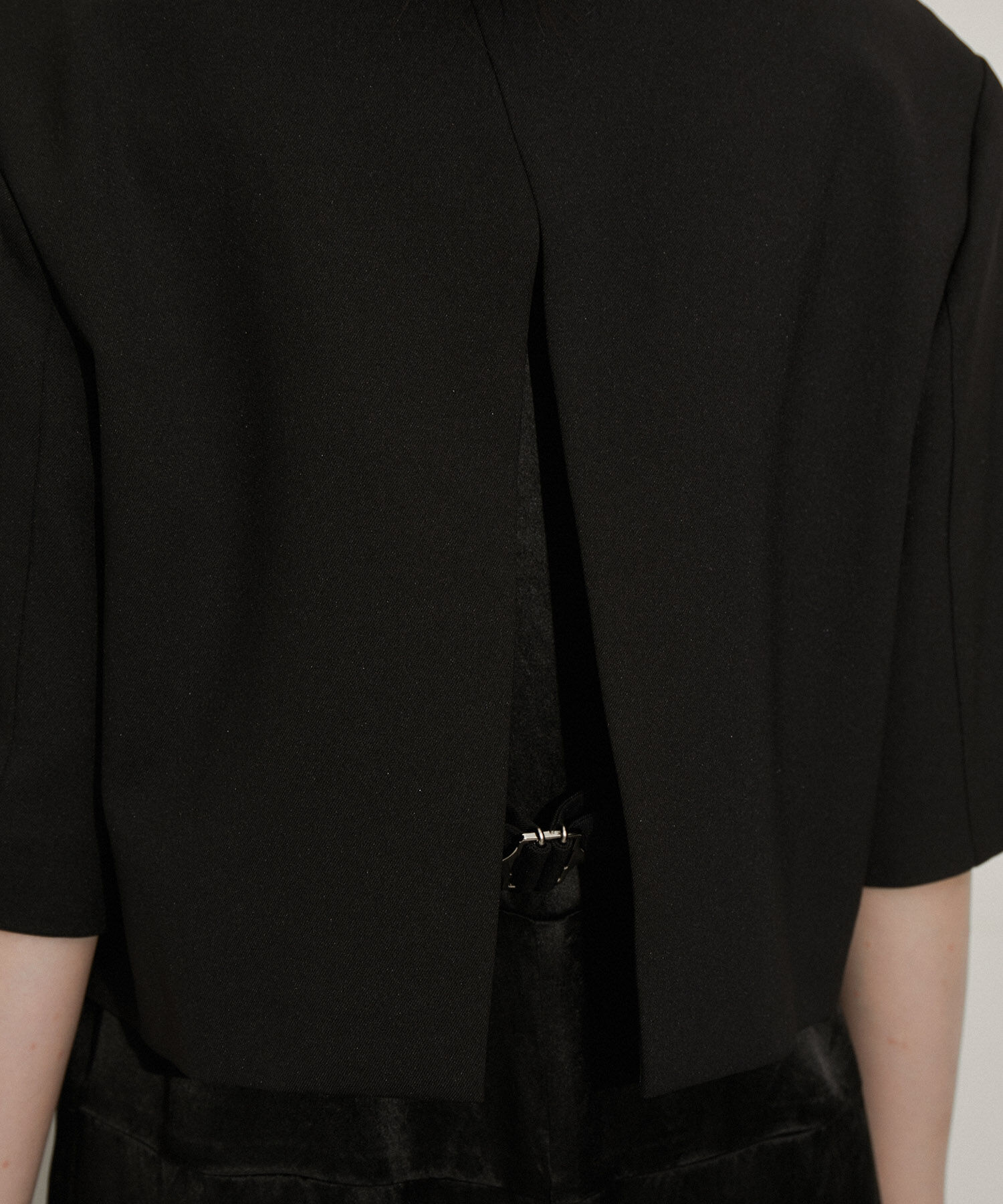 ADAM ET ROPE'「【サステナブル】ジャケットコンビロンパース」|オールインワン|