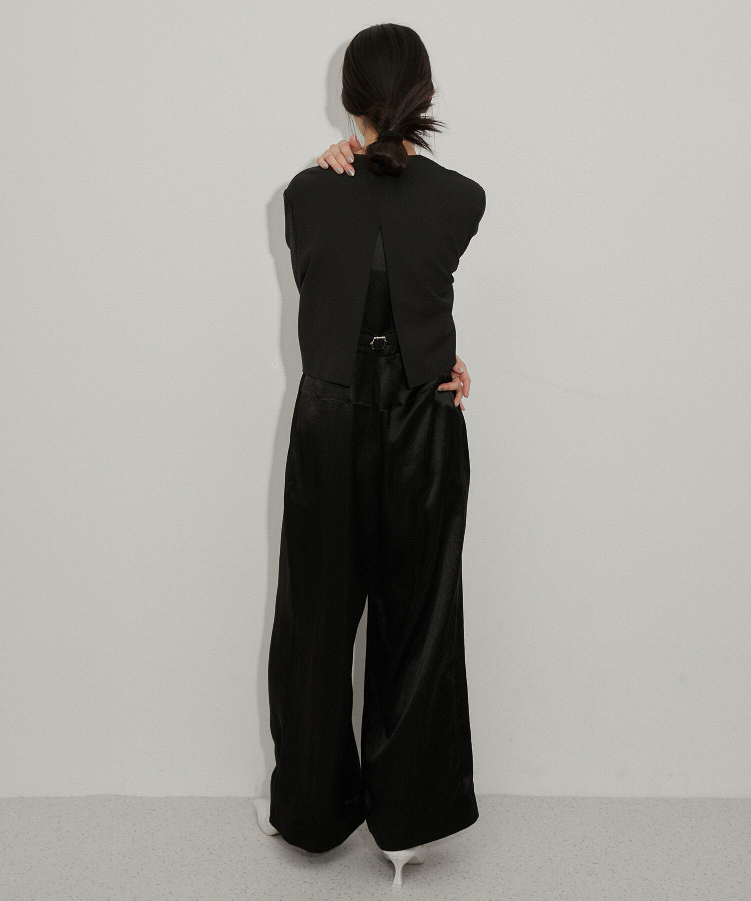 ADAM ET ROPE'「【サステナブル】ジャケットコンビロンパース」|オールインワン|