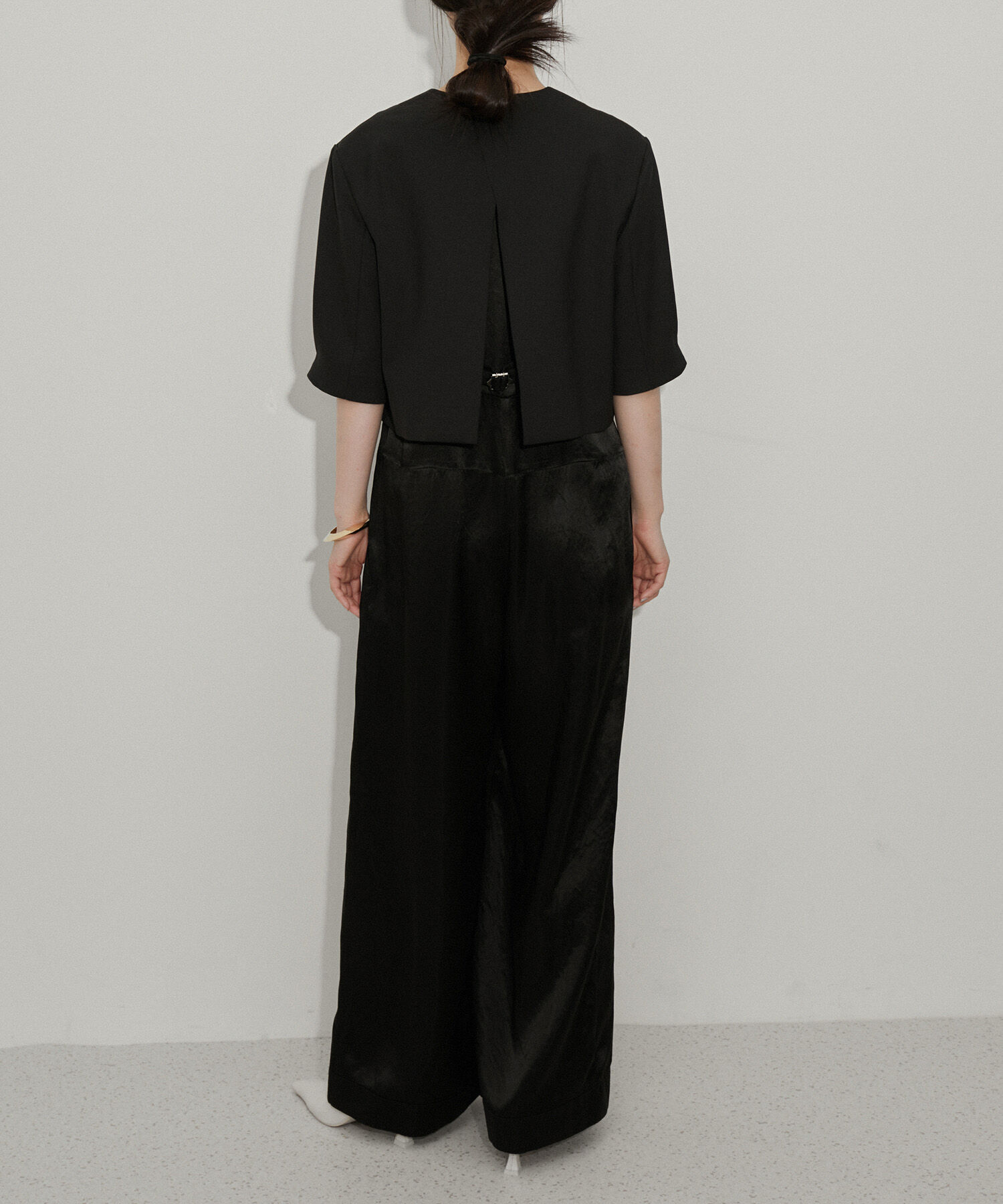 ADAM ET ROPE'「【サステナブル】ジャケットコンビロンパース」|オールインワン|