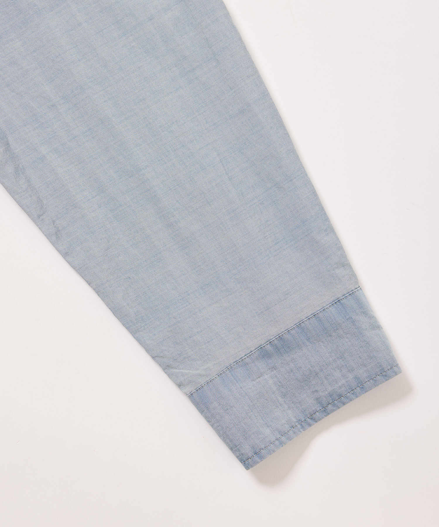 ADAM ET ROPE'「【(F)LIGHT/フライト】超軽量 ボックスシルエット デニム ワーク ロングスリーブシャツ  / 速乾 / ストレッ」|シャツ・ブラウス|