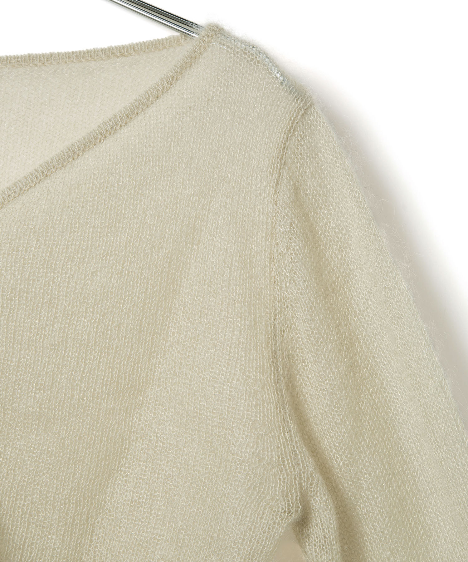 ADAM ET ROPE'「モヘアクロップドカーディガン」|カーディガン|