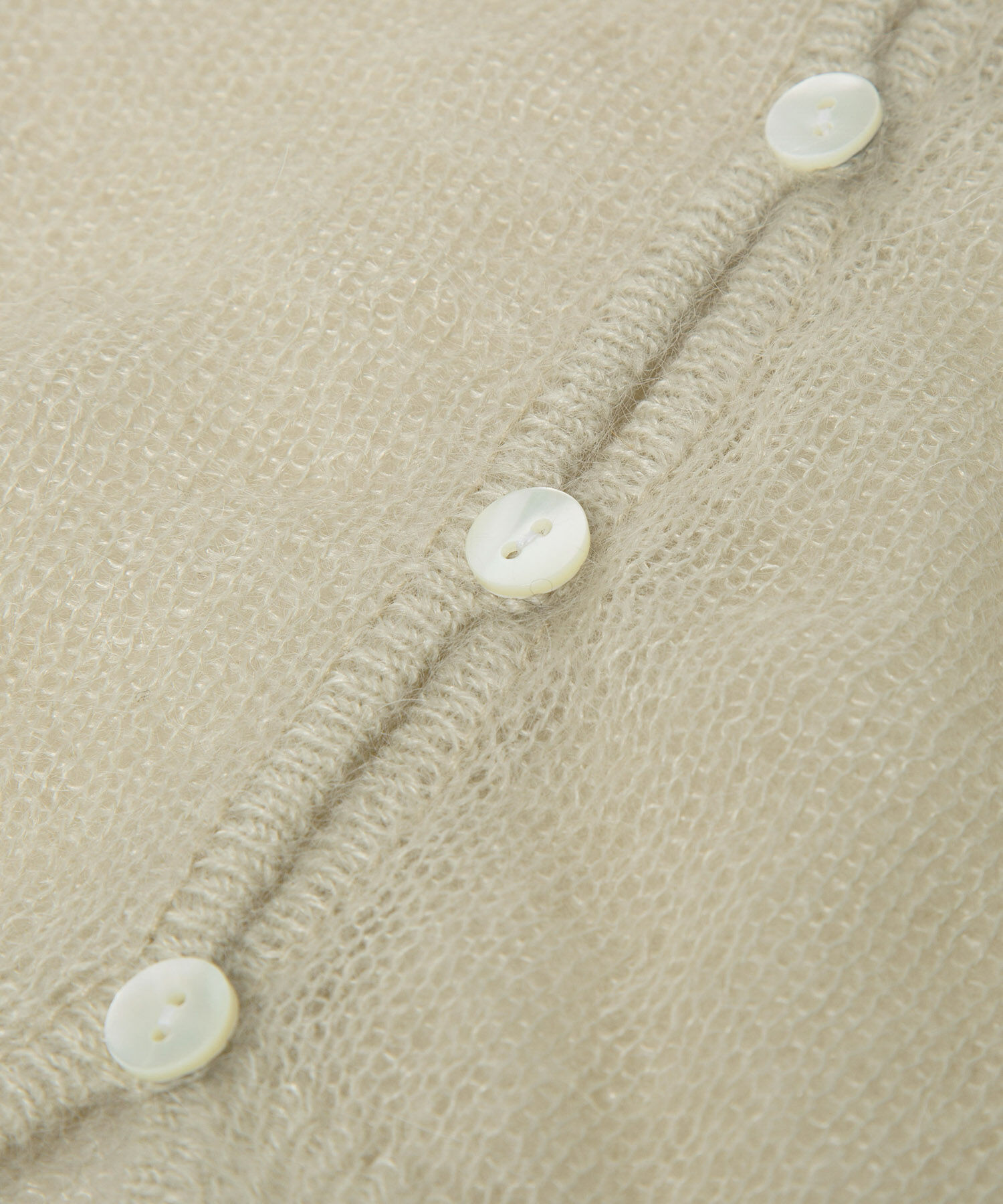 ADAM ET ROPE'「モヘアクロップドカーディガン」|カーディガン|