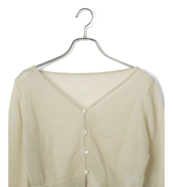 ADAM ET ROPE'「モヘアクロップドカーディガン」|カーディガン|