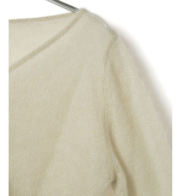 ADAM ET ROPE'「モヘアクロップドカーディガン」|カーディガン|