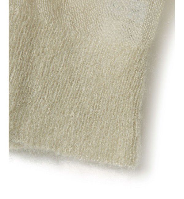 ADAM ET ROPE'「モヘアクロップドカーディガン」|カーディガン|