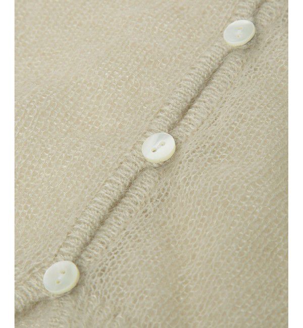 ADAM ET ROPE'「モヘアクロップドカーディガン」|カーディガン|