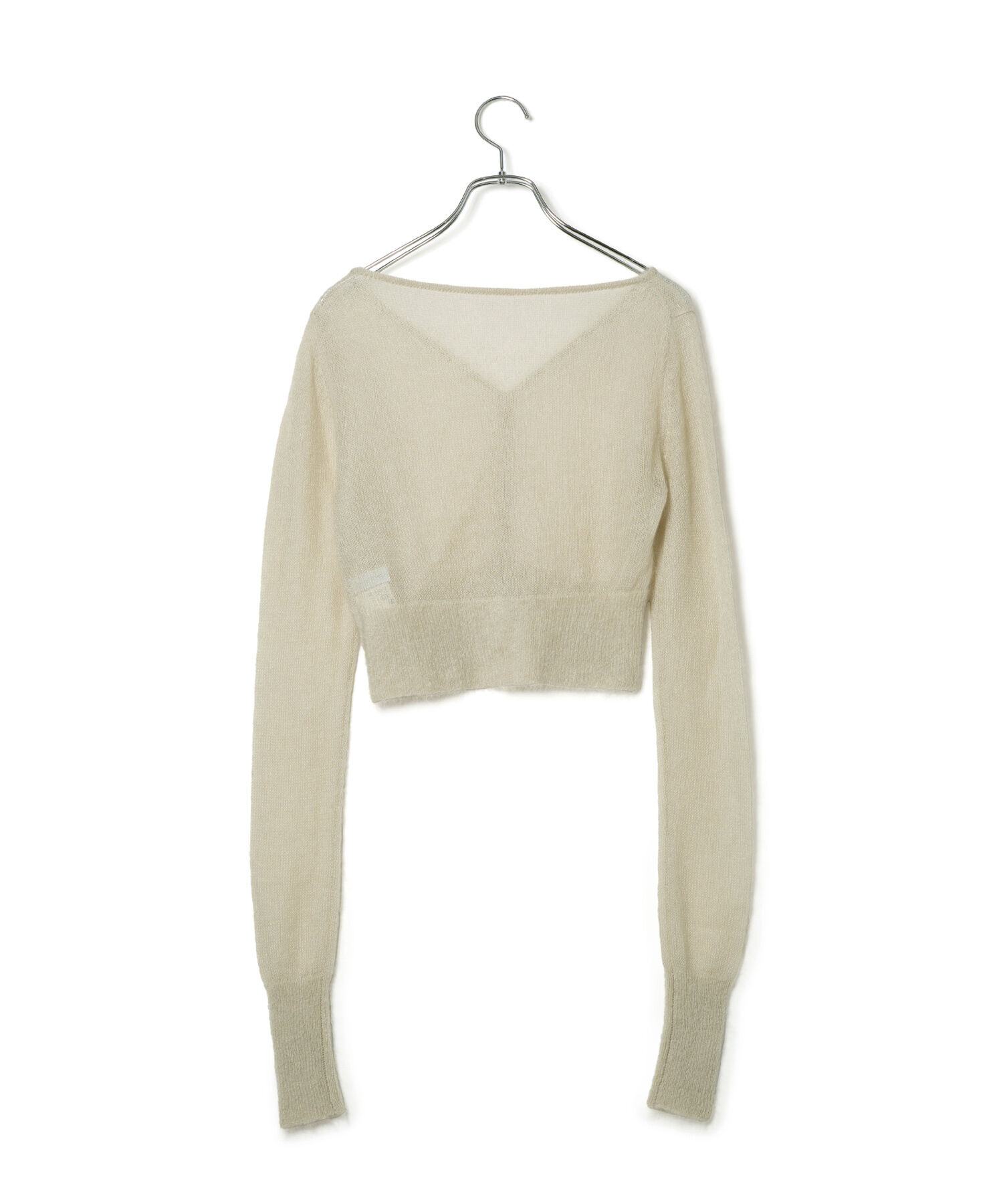 ADAM ET ROPE'「モヘアクロップドカーディガン」|カーディガン|