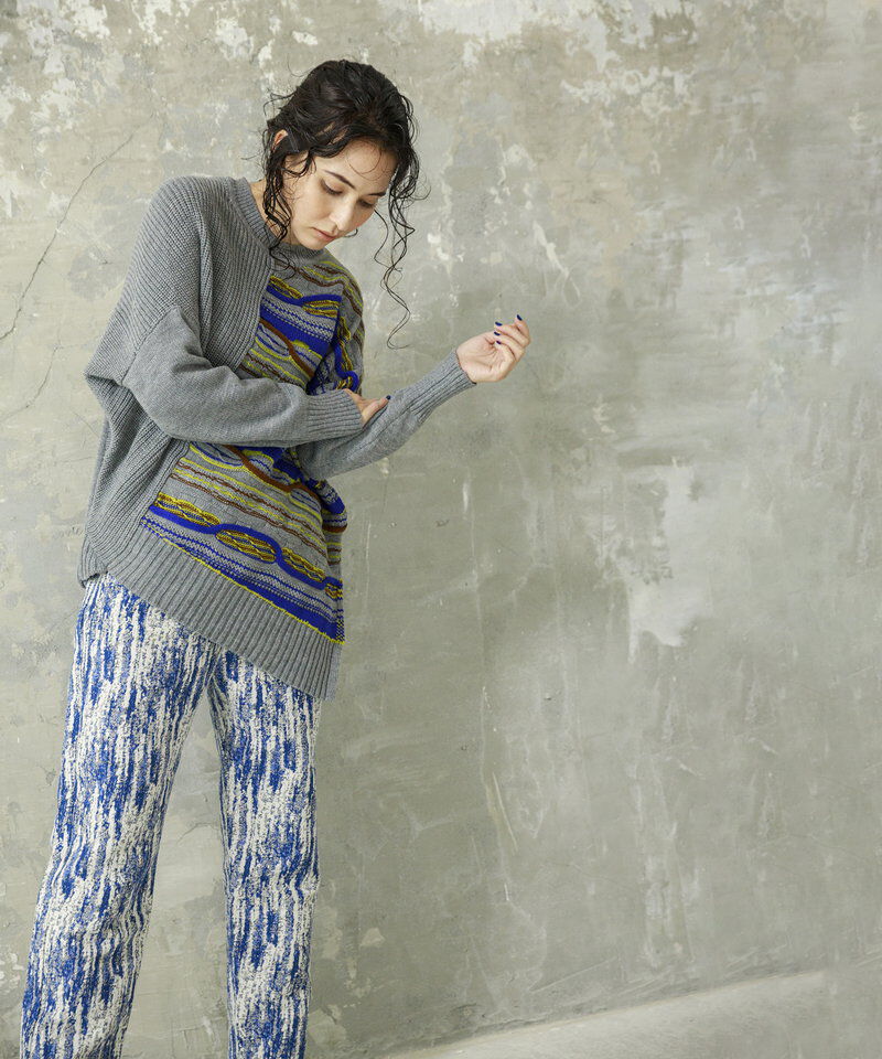  「ジャガードニットプルオーバー」|ニット・セーター|