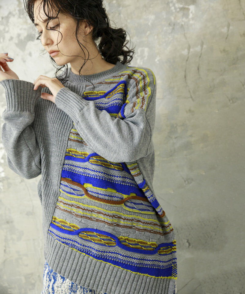  「ジャガードニットプルオーバー」|ニット・セーター|