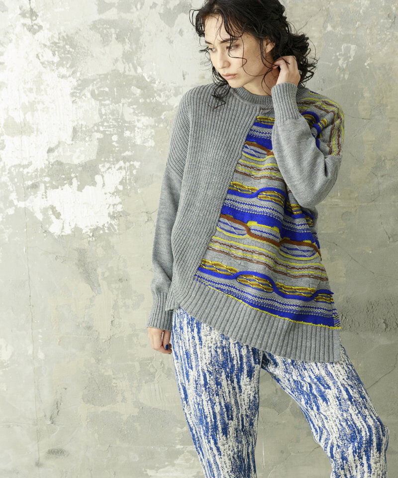  「ジャガードニットプルオーバー」|ニット・セーター|