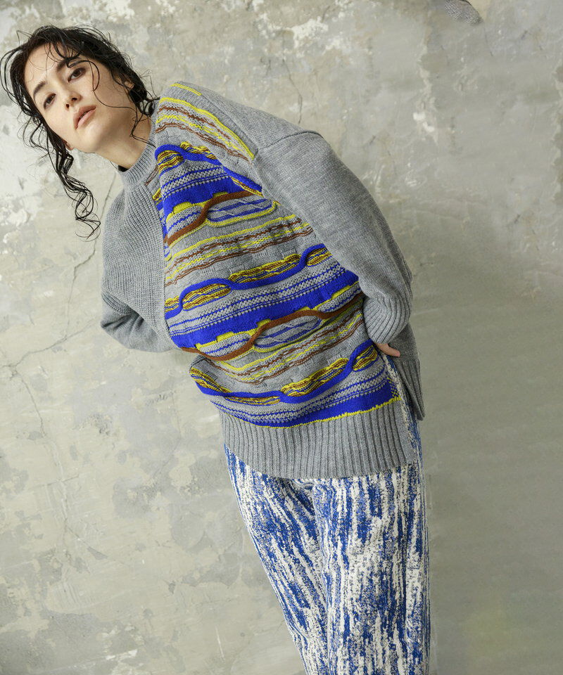  「ジャガードニットプルオーバー」|ニット・セーター|