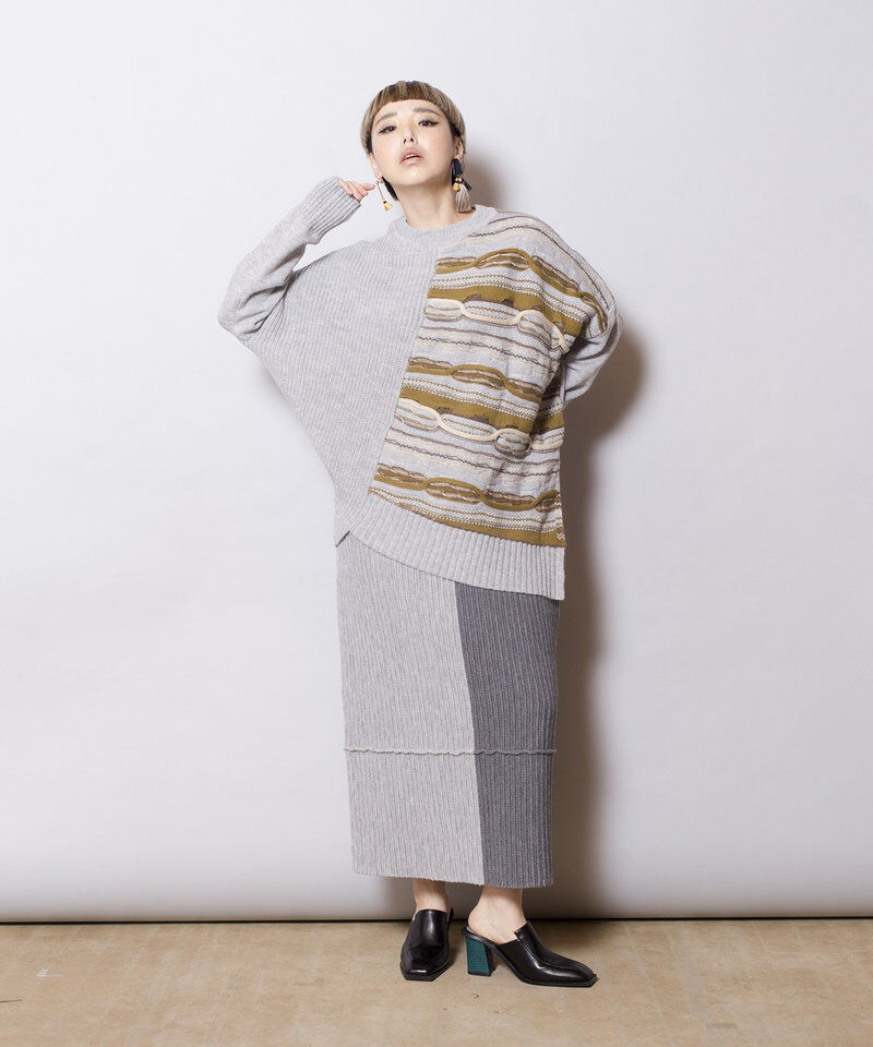  「ジャガードニットプルオーバー」|ニット・セーター|