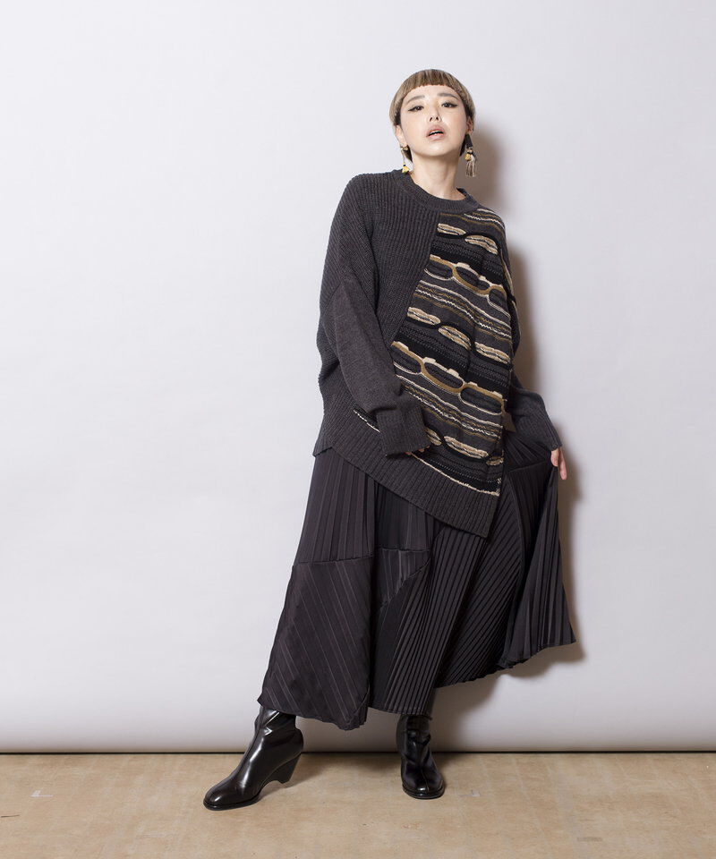  「ジャガードニットプルオーバー」|ニット・セーター|