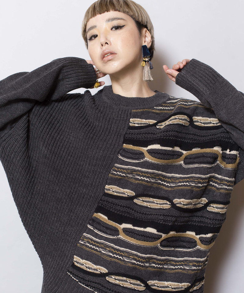  「ジャガードニットプルオーバー」|ニット・セーター|