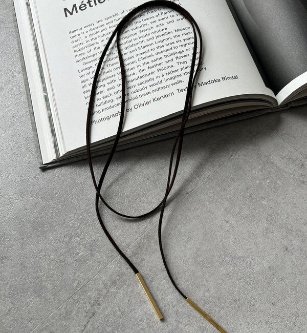  「スエードコードチョーカー 」|ネックレス|ブラウン