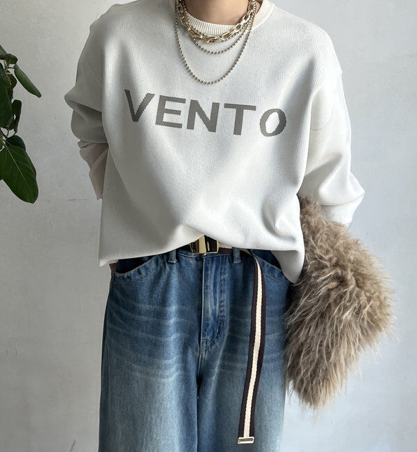  「【WEB限定】ダブルジャガードロゴニット」|ニット・セーター|