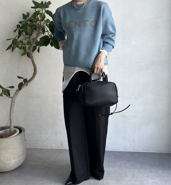  「【WEB限定】ダブルジャガードロゴニット」|ニット・セーター|