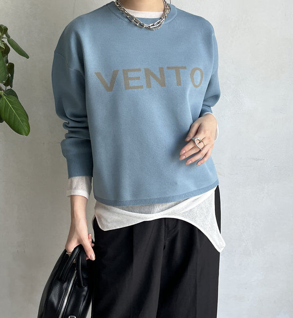  「【WEB限定】ダブルジャガードロゴニット」|ニット・セーター|