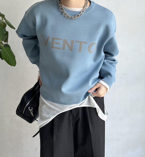  「【WEB限定】ダブルジャガードロゴニット」|ニット・セーター|