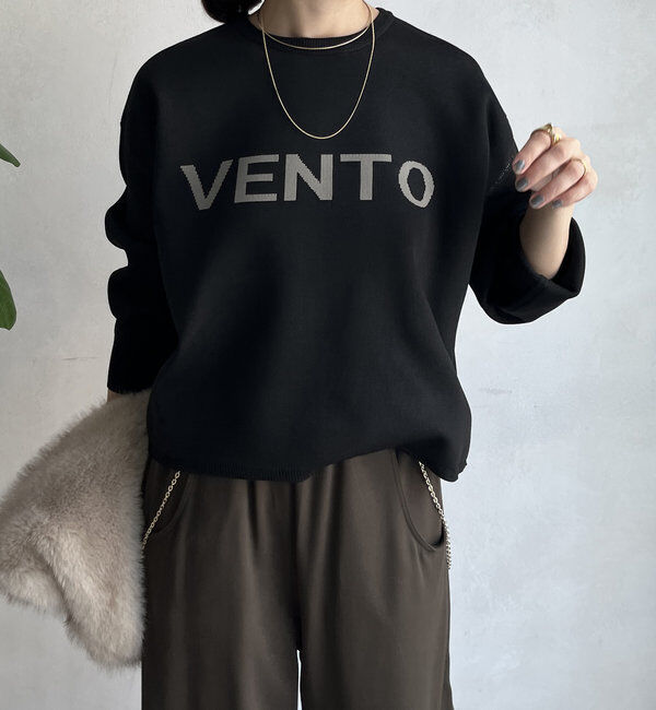  「【WEB限定】ダブルジャガードロゴニット」|ニット・セーター|