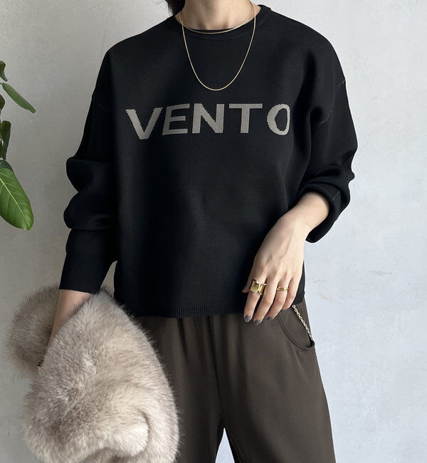  「【WEB限定】ダブルジャガードロゴニット」|ニット・セーター|