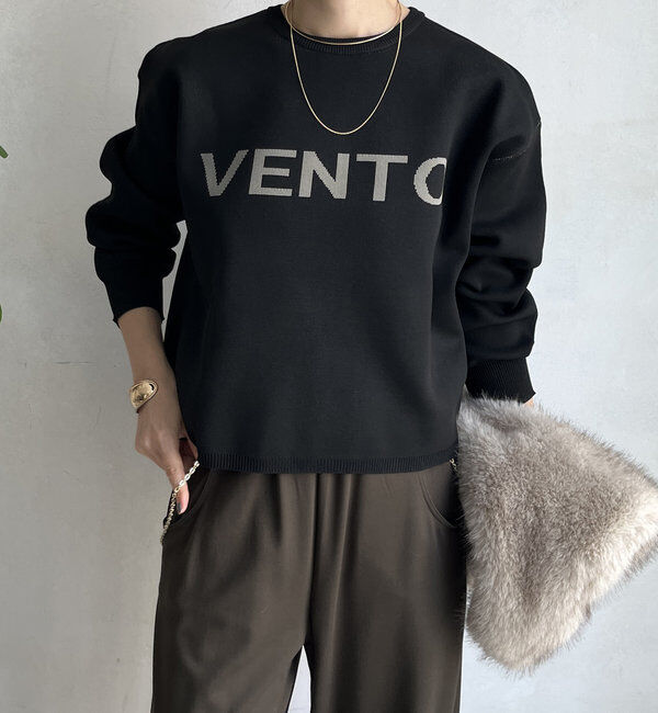  「【WEB限定】ダブルジャガードロゴニット」|ニット・セーター|