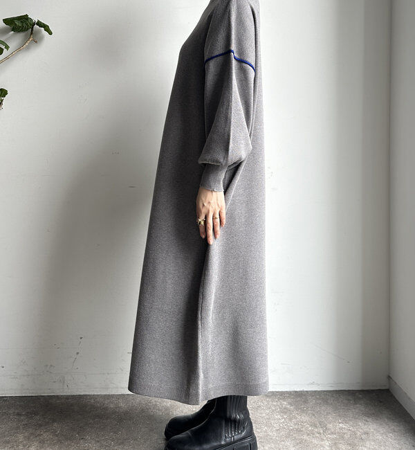  「【WEB限定】配色ニットワンピース」|ワンピース|