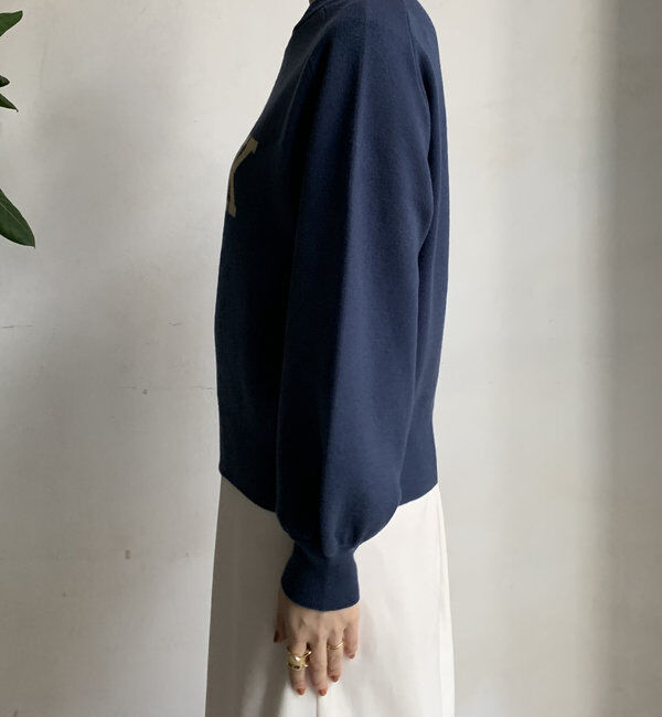  「【WEB限定】LEUKジャガードロゴニット 」|ニット・セーター|