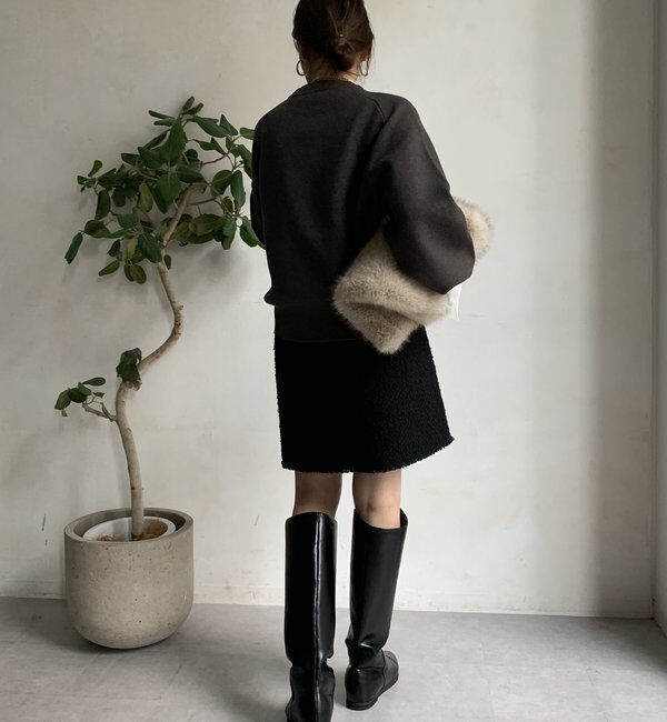  「【WEB限定】LEUKジャガードロゴニット 」|ニット・セーター|