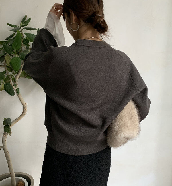  「【WEB限定】LEUKジャガードロゴニット 」|ニット・セーター|