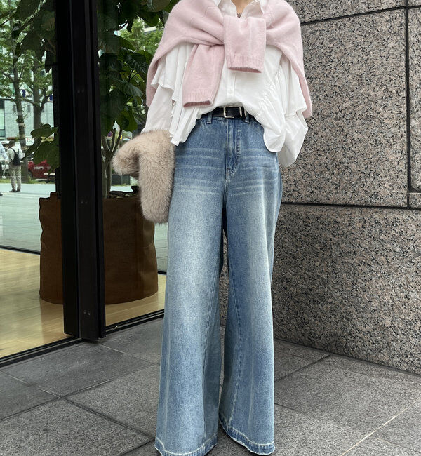  「【WEB限定】フリルケープブラウス」|シャツ・ブラウス|