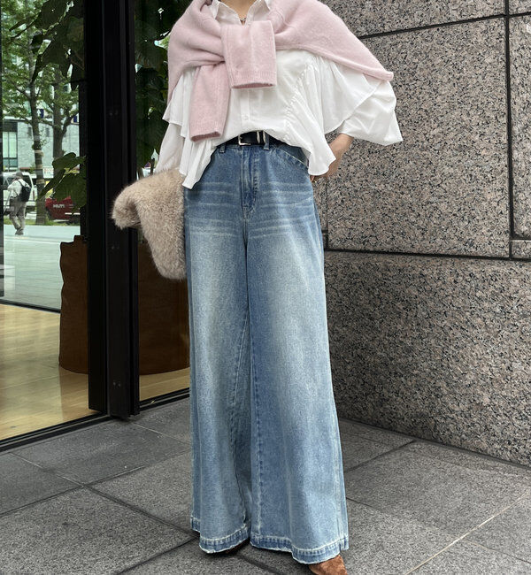  「【WEB限定】フリルケープブラウス」|シャツ・ブラウス|