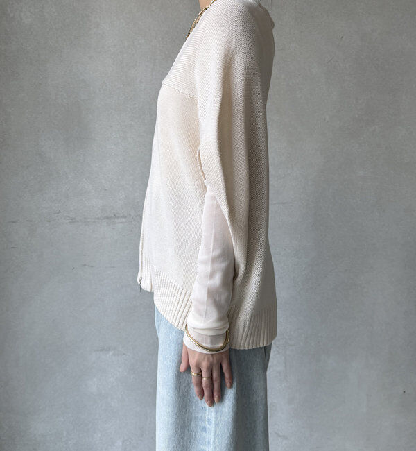  「【WEB限定】変形ダブルジップベスト」|カーディガン|