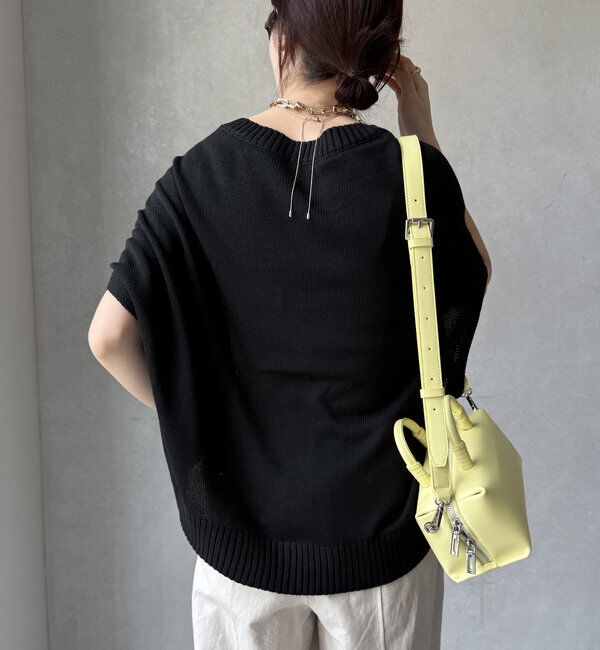  「【WEB限定】変形ダブルジップベスト」|カーディガン|