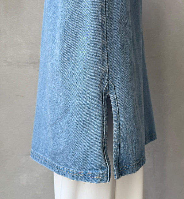  「デニムオーバーチュニックシャツ」|シャツ・ブラウス|