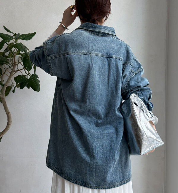  「デニムオーバーチュニックシャツ」|シャツ・ブラウス|