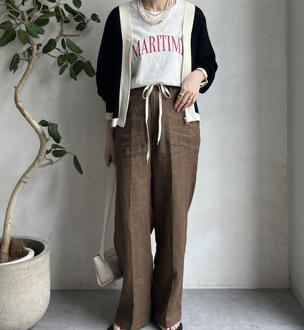  「【WEB限定】配色ジップニットカーディガン」|カーディガン|