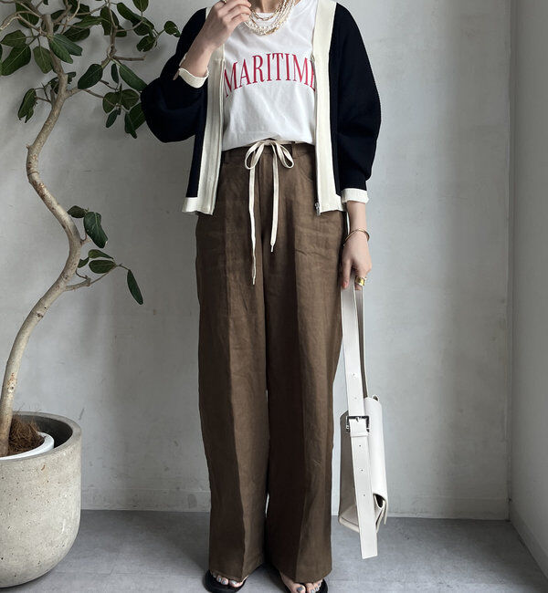  「【WEB限定】配色ジップニットカーディガン」|カーディガン|