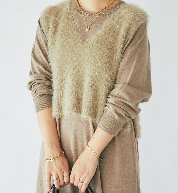  「《セットアップも単体コーデも◎》ベストセットニットワンピース」|その他|