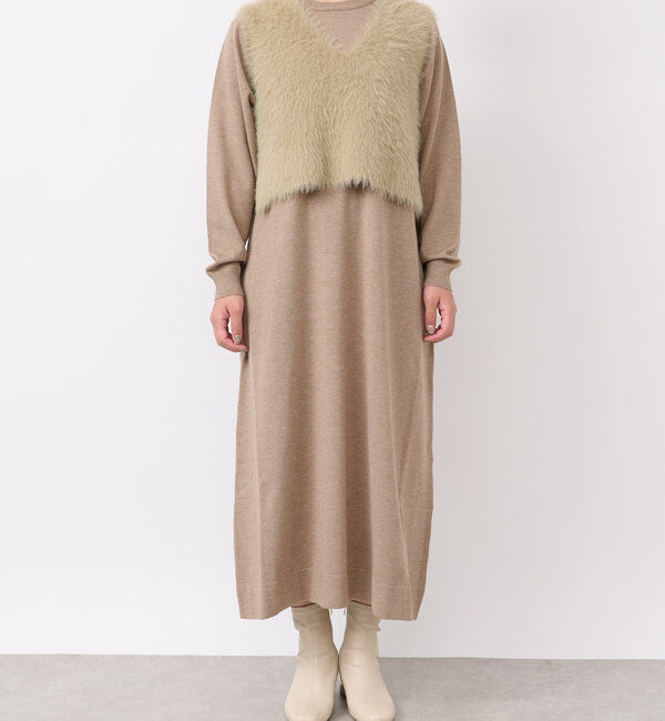  「《セットアップも単体コーデも◎》ベストセットニットワンピース」|その他|