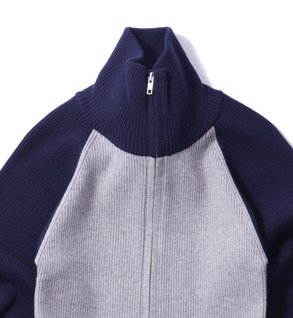  「【新色登場】ラグランジップニット」|カーディガン|